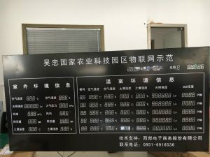 吳忠國(guó)家農(nóng)業(yè)科技園環(huán)境信息電子屏?